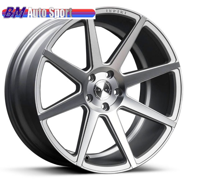 NEW 20" ISPIRI ISR8 ALLOY WHEELS IN SATIN SILVER/ SATIN POLISHED WITH DEEPER CONCAVE 10.5" REARS